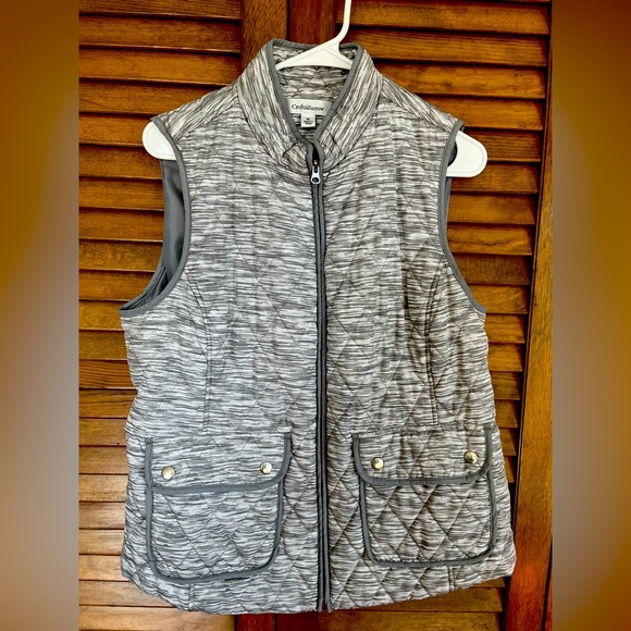 croft & barrow Tops - Croft & Barrow women’s grey/white M vest.